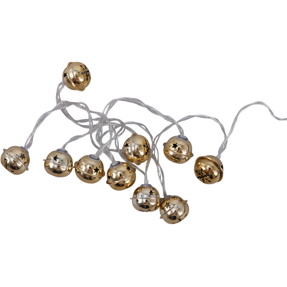 10 LED Christmas Bell String Lights Image 6