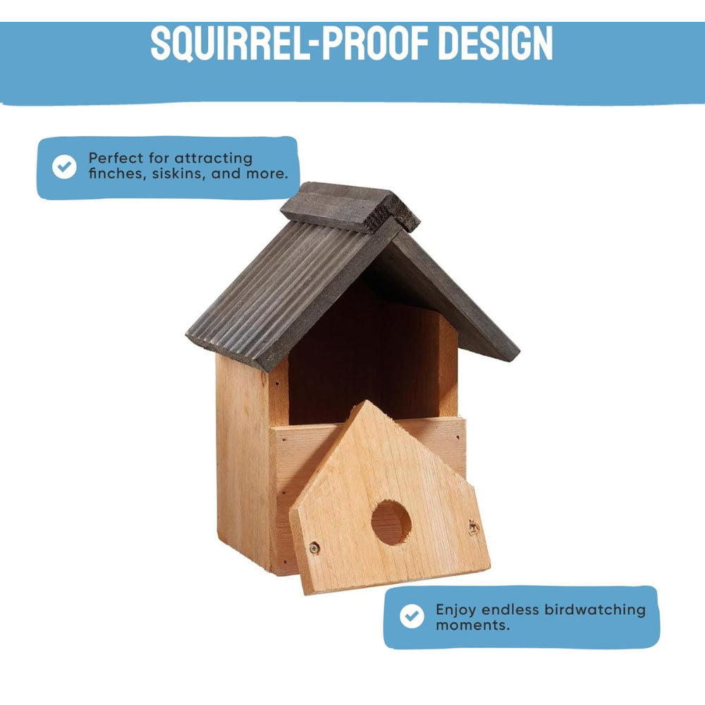 Happy Beaks Multi-Purpose Squirrel-Proof Design Nest Box Image 5