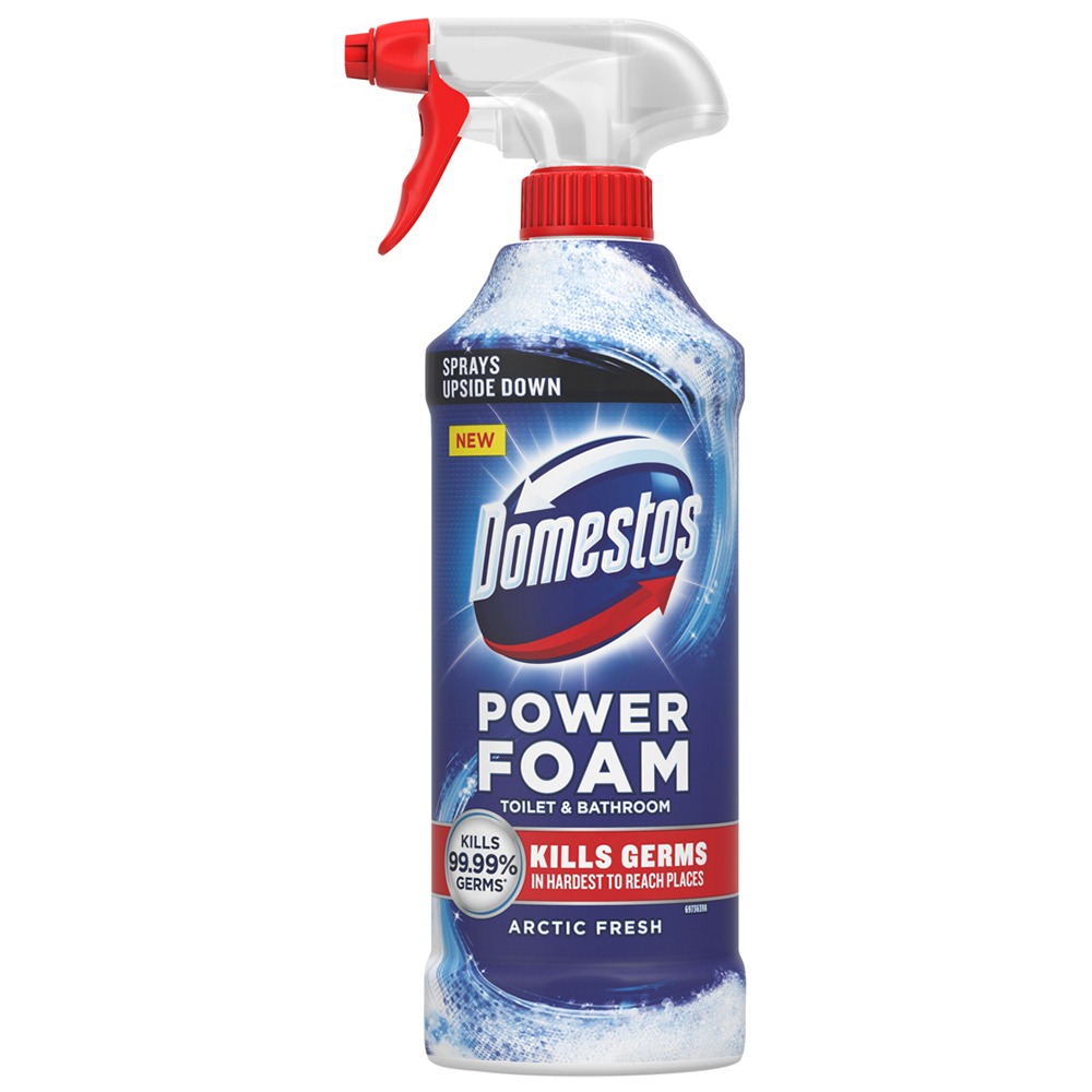 Domestos Power Foam Arctic Fresh Toilet and Bathroom Cleaner 450ml Wilko