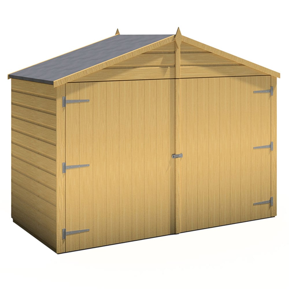 Shire 6 x 3ft Double Door Shiplap Apex Bike Shed Image 1