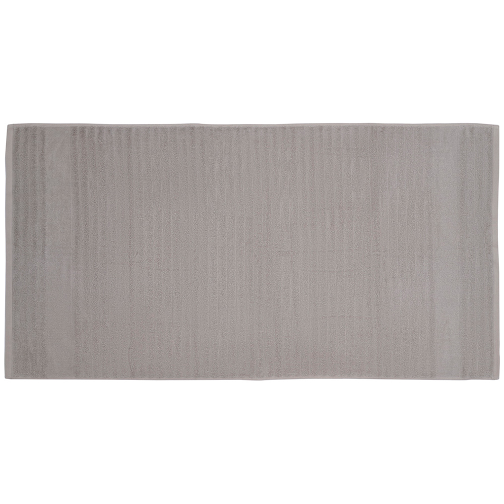 Wilko Silver Ribbed Bath Towel Image 3