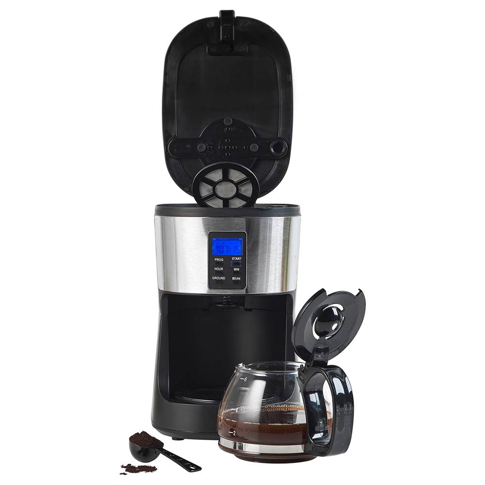 Salter EK4368 Black 750ml Caffe Bean-To-Jug Filter Coffee Maker 650W Image 1