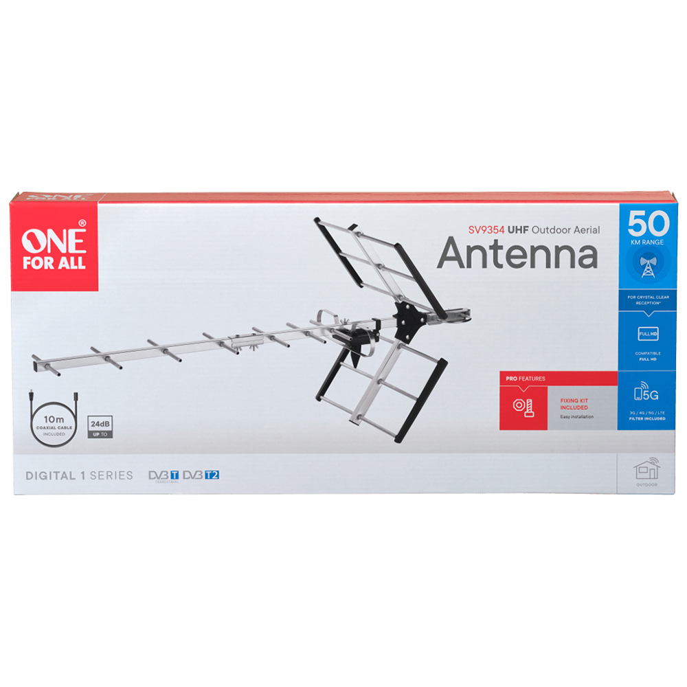 One For All 5G Outdoor Digital TV Aerial Kit Wilko