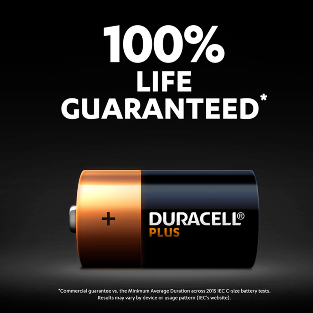 Duracell Plus C 4 Pack Batteries Image 4