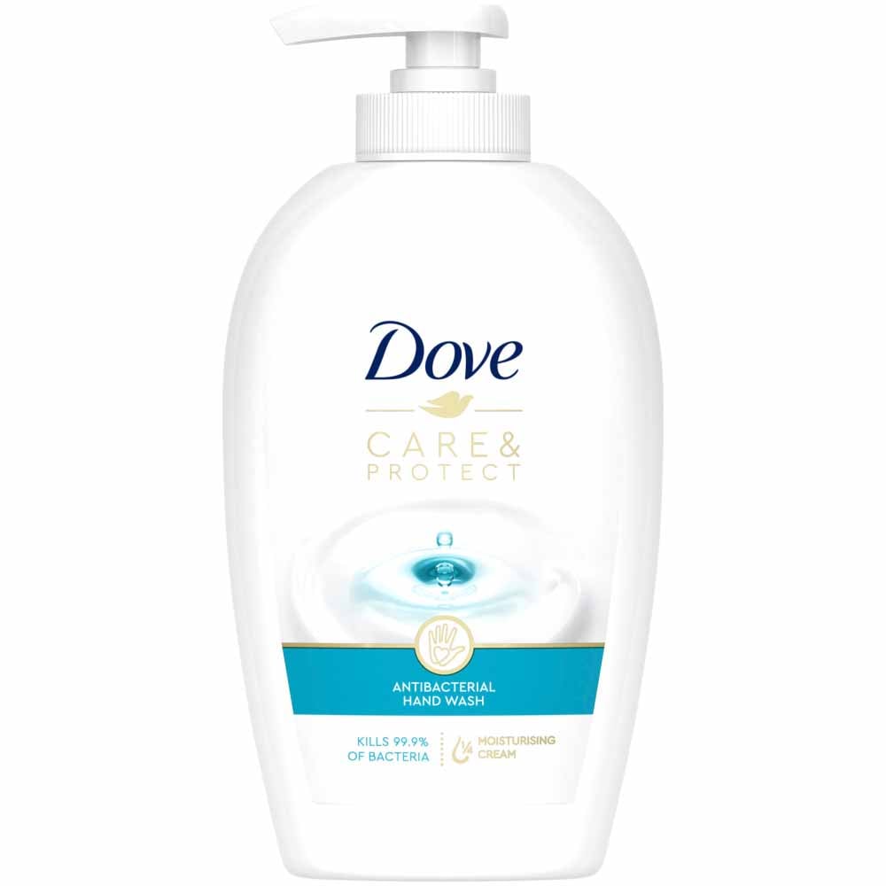 Dove Care and Protect Antibacterial Handwash 250ml Image 1