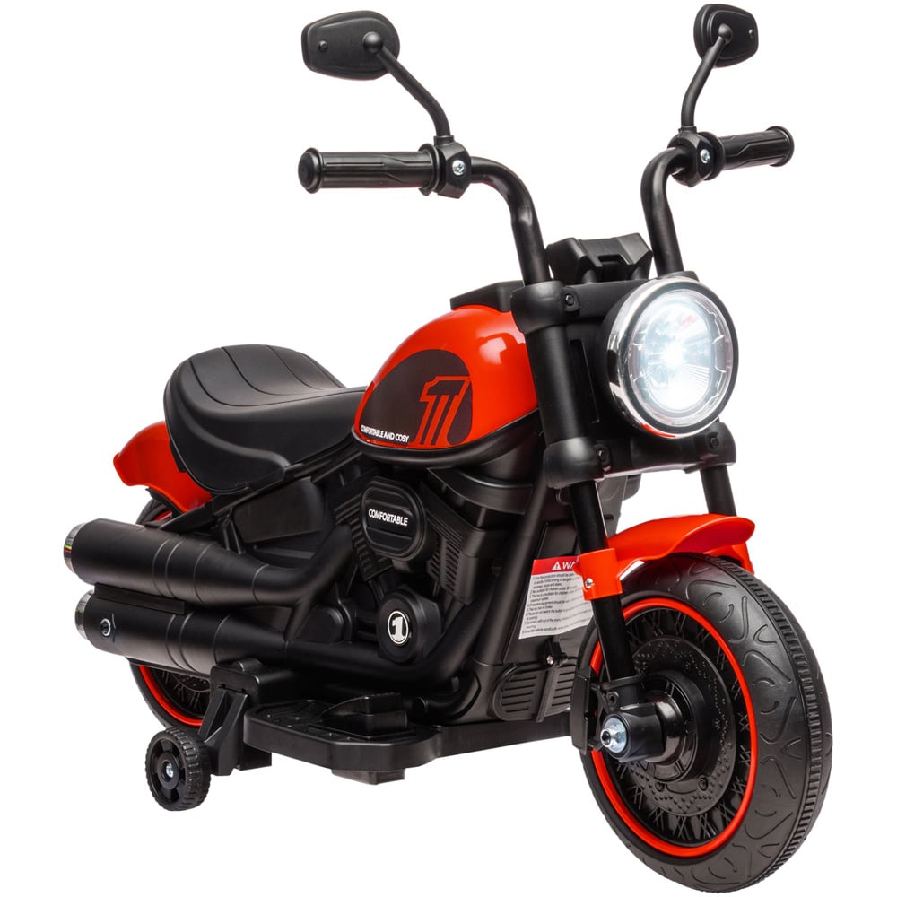 Portland Kids Ride On Electric Motorbike Red Image 1