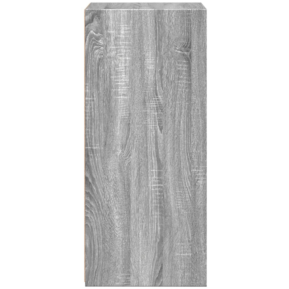 vidaXL 3 Shelf Grey Sonoma Wooden Sideboard Image 4