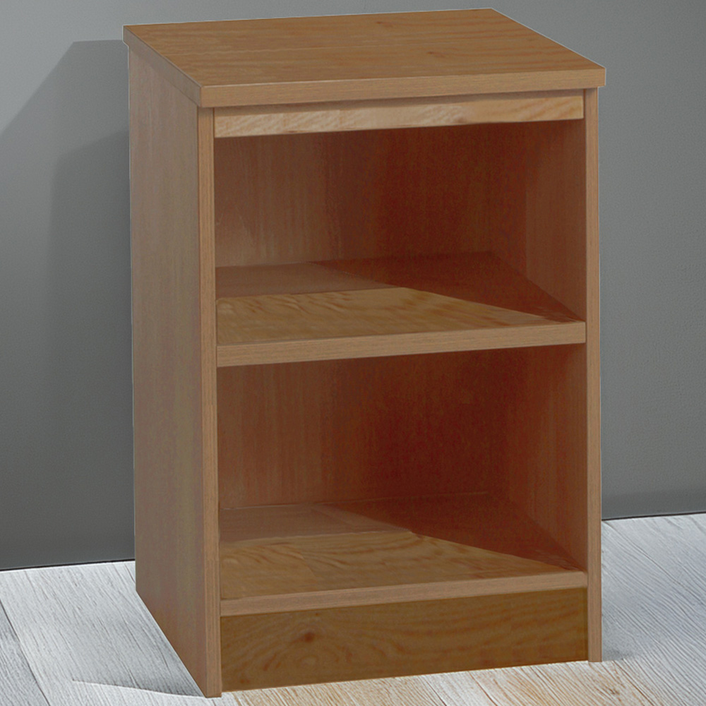 R White Cabinets 2 Shelf Brown Desk Height Bookcase Image 1