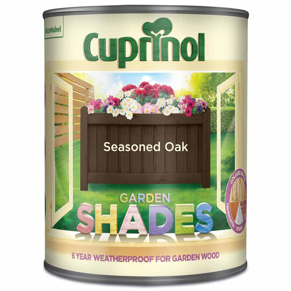 Cuprinol Garden Shades Seasoned Oak Wood Paint 1L Image 3