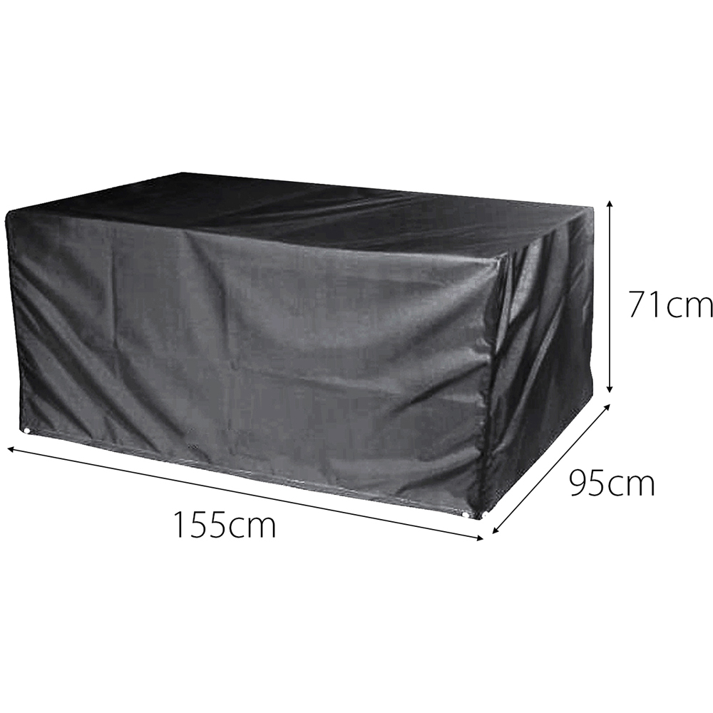 Cozy Bay Fiji EZBreathe Left L Shape Black Patio Set Cover Image 6