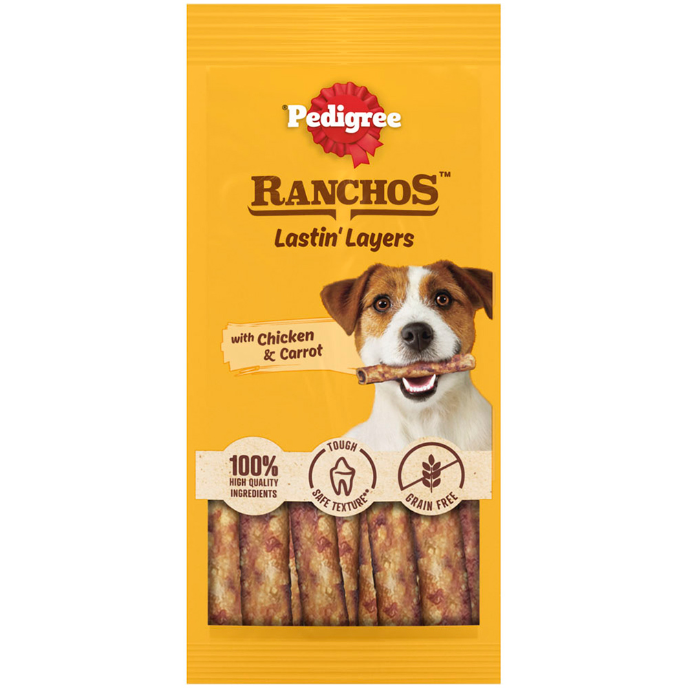 Pedigree Ranchos Lastin' Layers Chicken Flavour Dog Chew Treat 40g Image 1