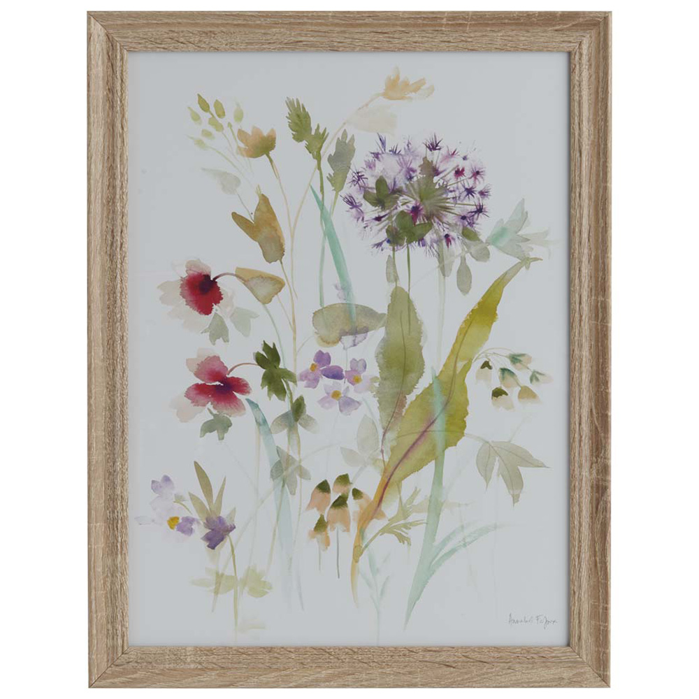 Wilko Water Colour Floral Framed Print 35 x 45cm Image 1