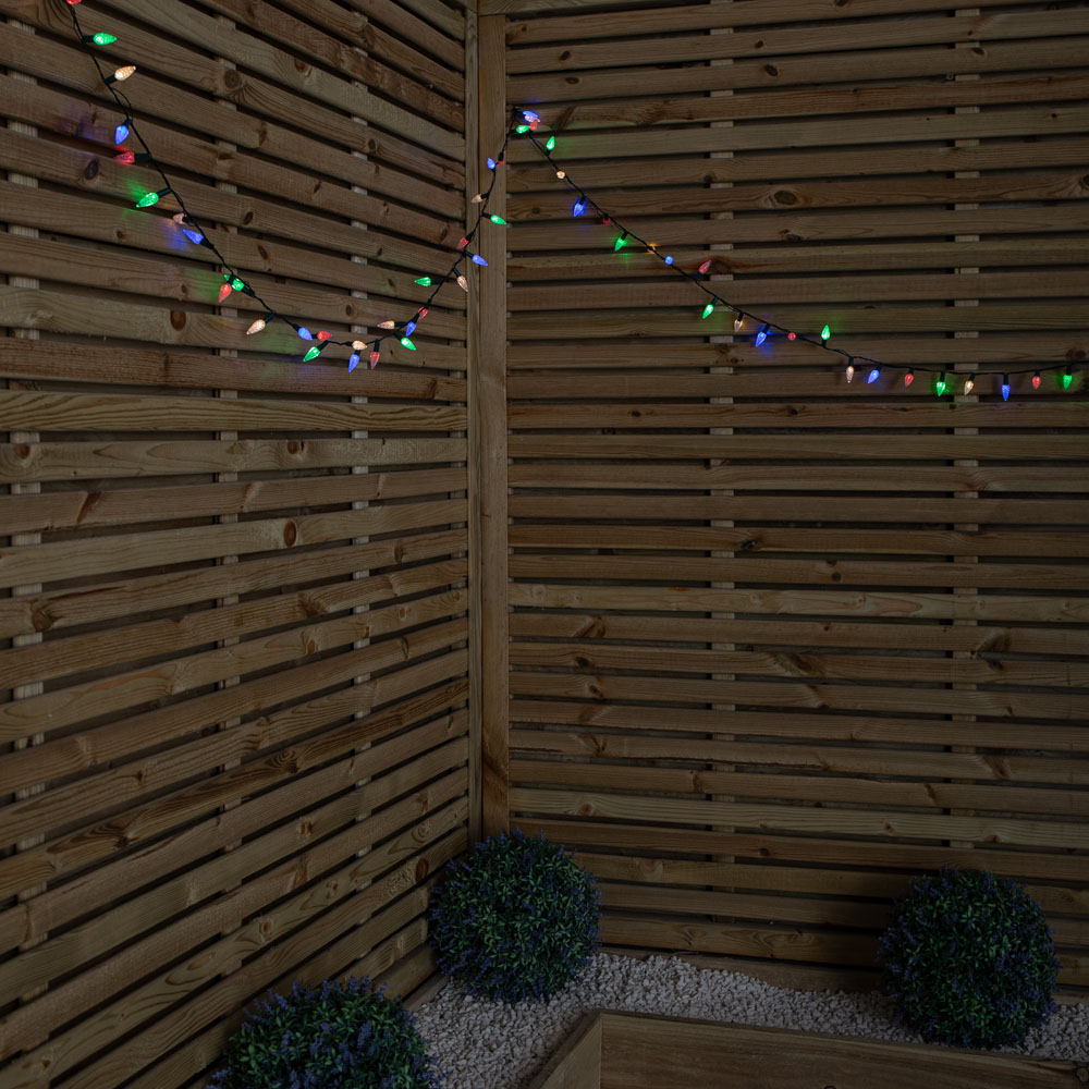 Samuel Alexander 300 Multicoloured LED Multi-Action Pinecone Christmas Lights 15m Image 2