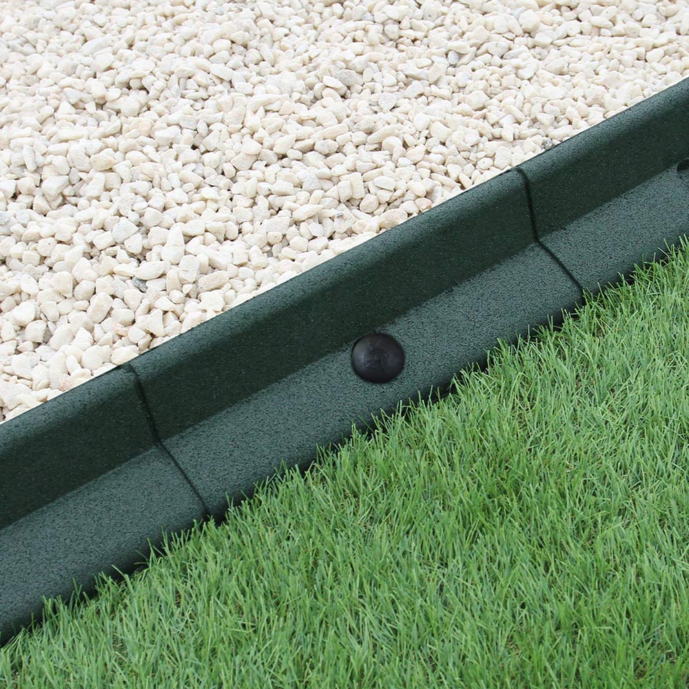 4 x 1.2M Flexible Lawn Edging - Green Image 5