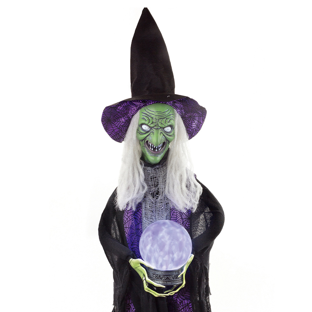 Premier Sound and Light Standing Witch with Magic Ball 1.8m Image 2