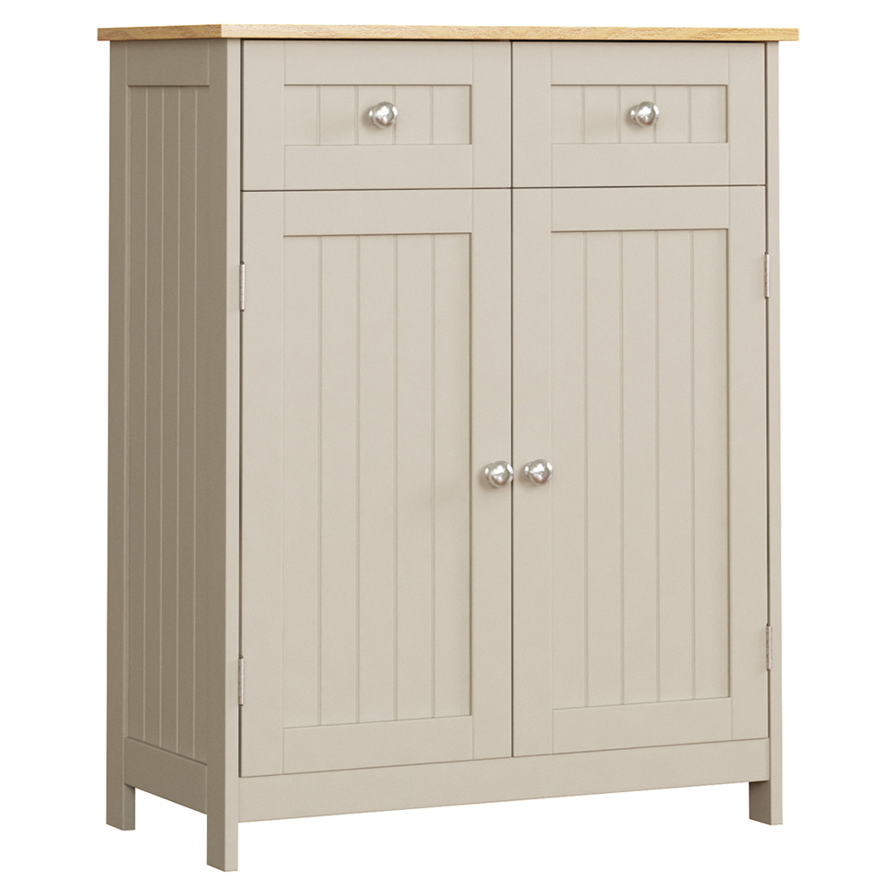 Lassic Bath Vida Priano Grey 2 Drawer 2 Door Floor Cabinet Image 2