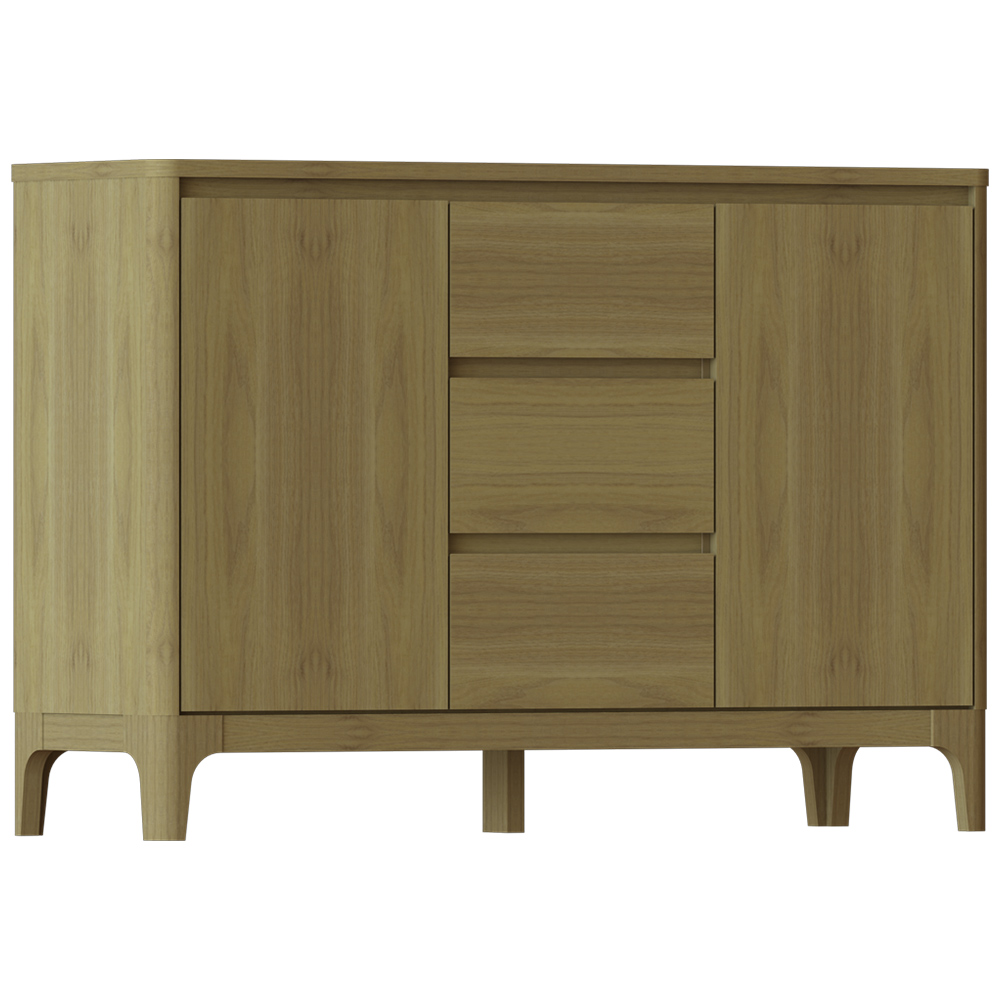 Royalcraft Norsk 2 Door 3 Drawer Toppan Oak Sideboard Image 2