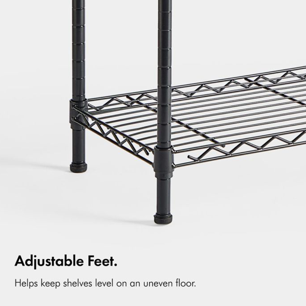 VonHaus 5 Shelf Wire Storage Rack Image 6