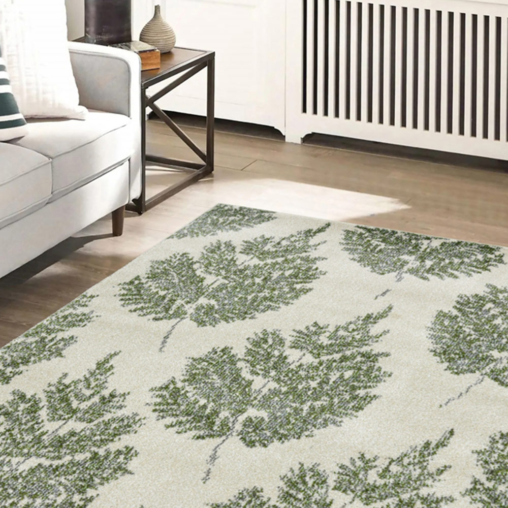 Homemaker Villa Green Leaf Rug 120 x 170cm Image 2