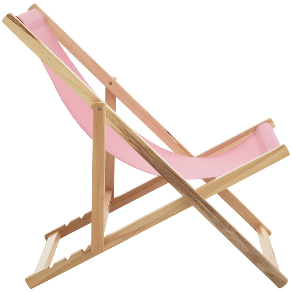 Interiors by Premier Beauport Pink Deck Chair Image 4