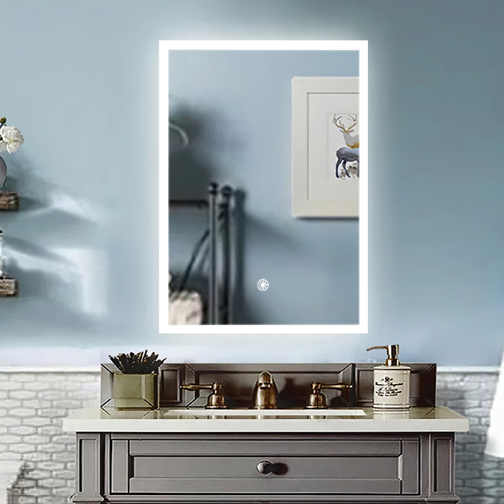 Living and Home LED Mirror Cabinet with Touch Screen Image 6
