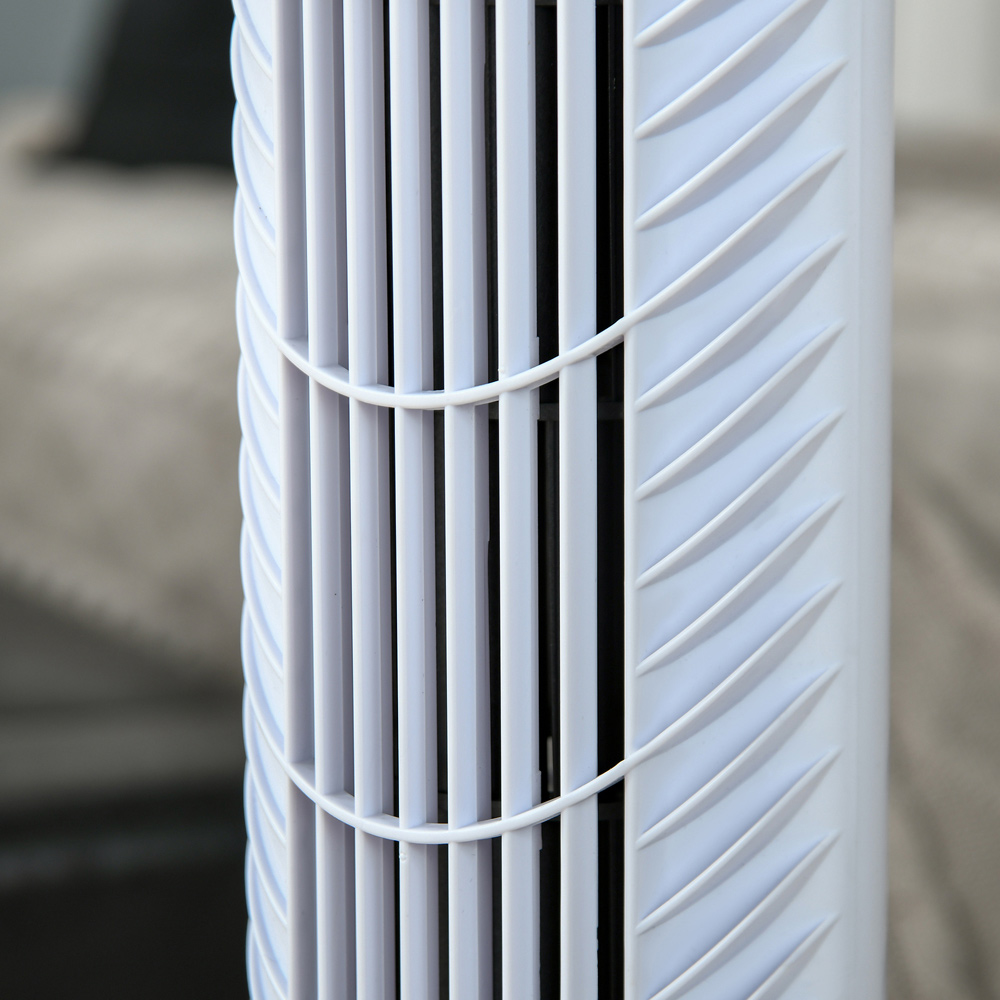 HOMCOM White Freestanding Tower Fan 36 inch Image 4