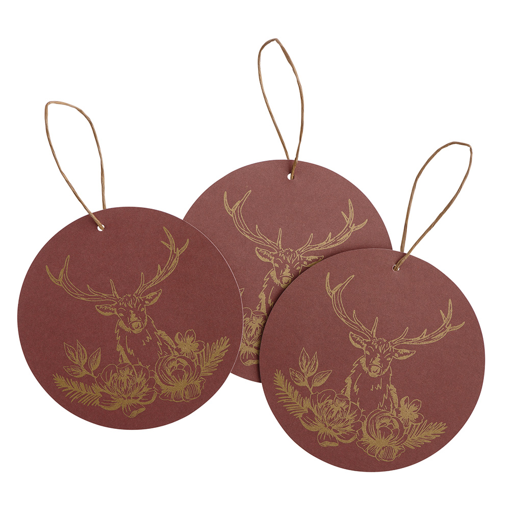 Wilko Majestic Bloom Stag Tags 8 Pack Image 3