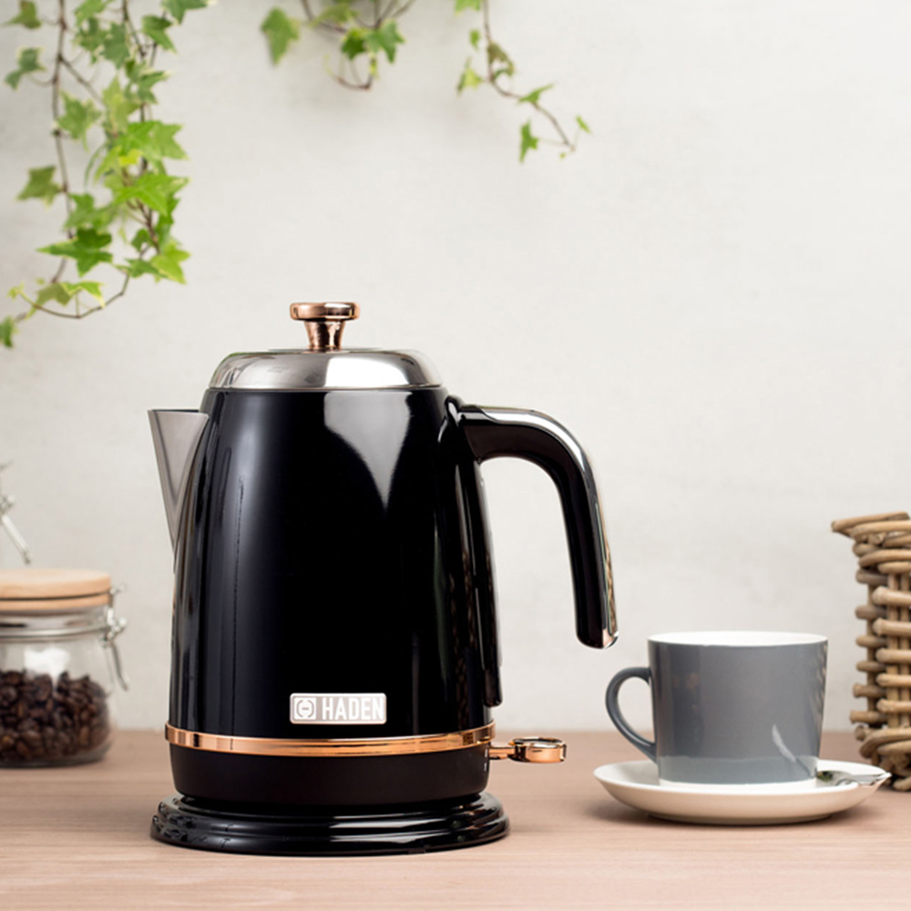 Haden Black and Copper Salcombe 1.7L Kettle Image 2