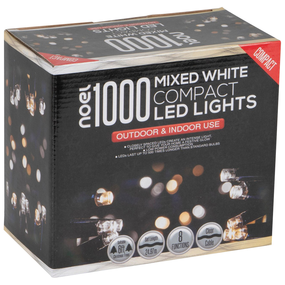 noel Compact LED Lights - Mixed White / 1000 Image