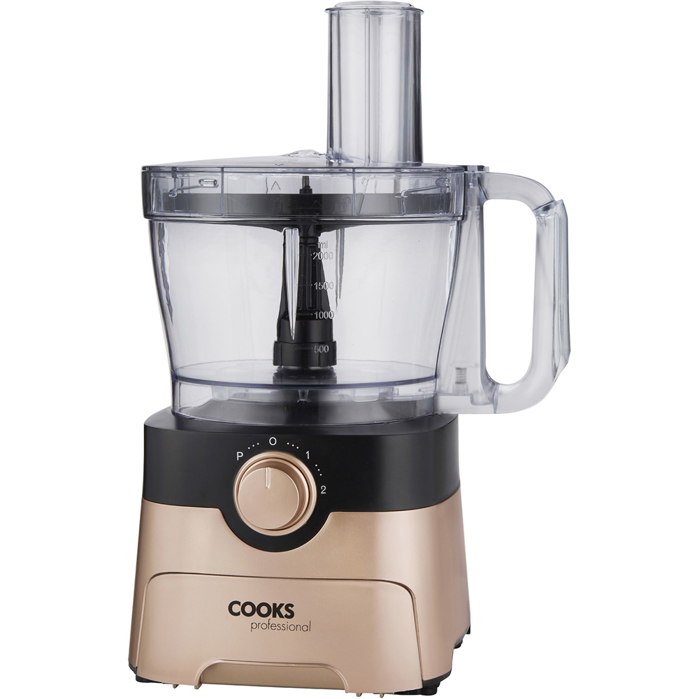 Cooks Professional G3483 Black and Rose Gold 1000W Food Processor Image 1