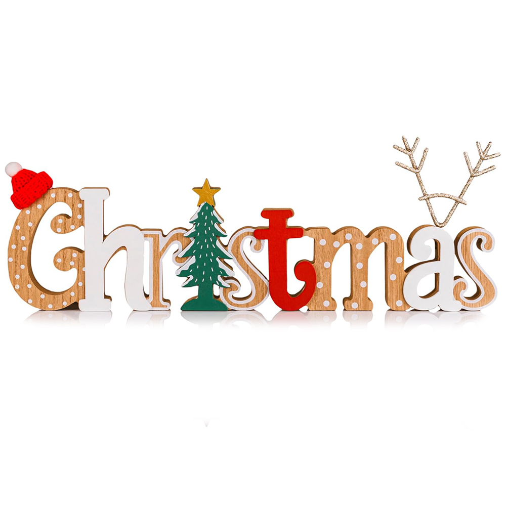 Marco Paul Christmas Word Standing Decoration Ornament Image 1