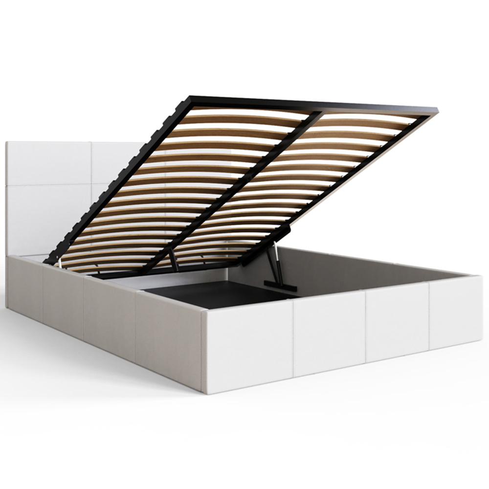 GFW Double White End Lift Ottoman Bed Image 4