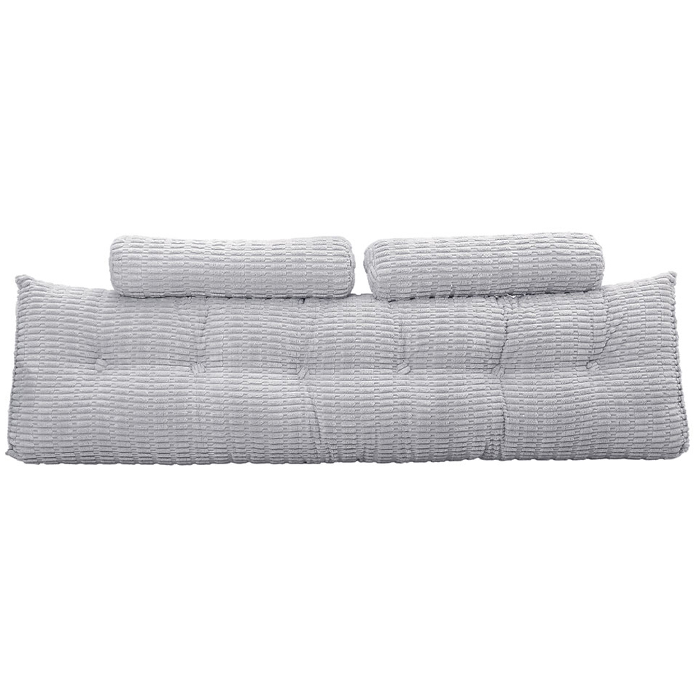 Living and Home Greyish Blue Wedge Headboard Pillow with 2 Backrest Support Cushion 67 x 180cm Image 1