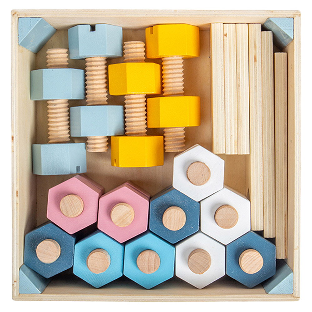 Bigjigs Toys 20 Piece Activity Work Bench Multicolour Image 3