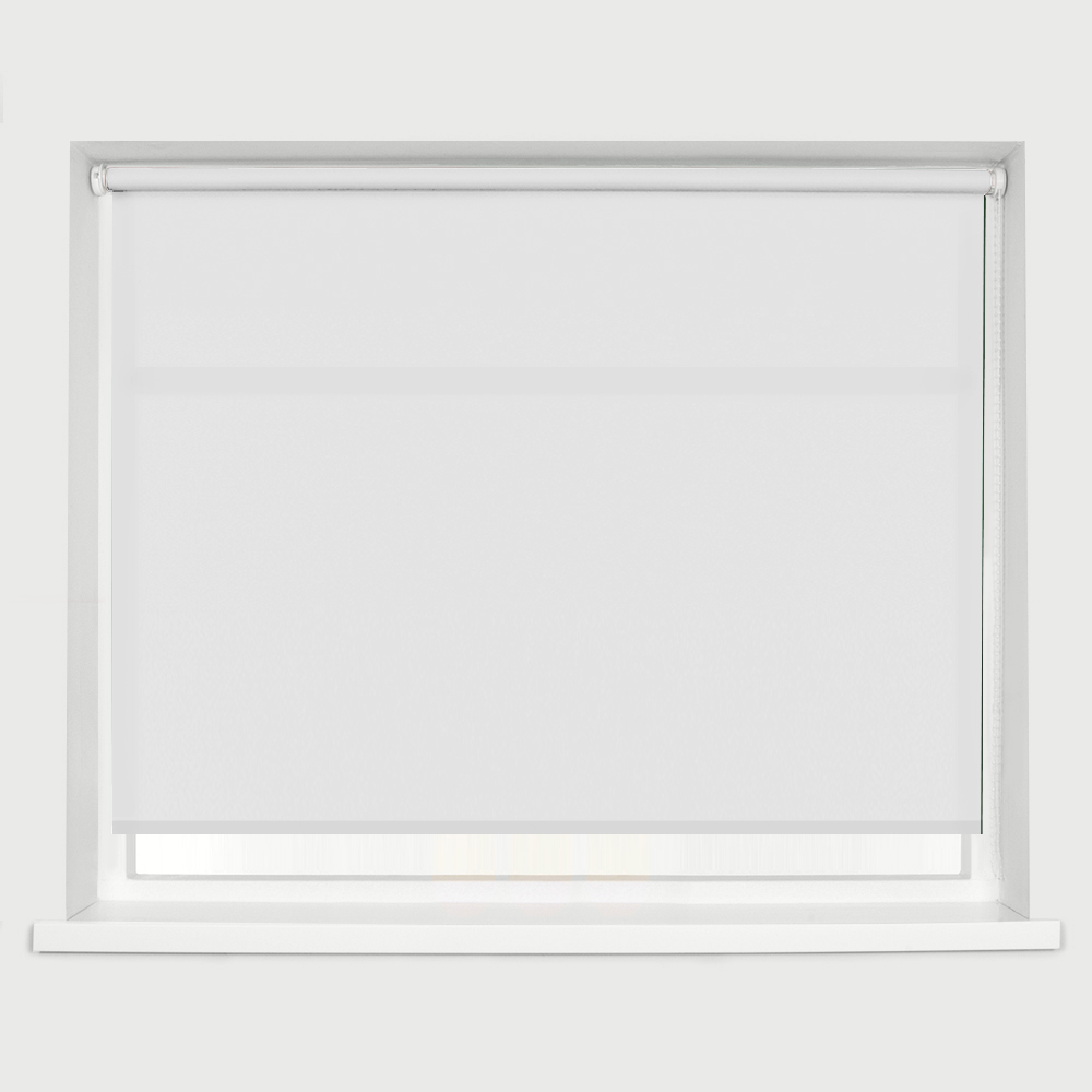 Caecus Straight Edge Roller Blind White 60cm Image 1