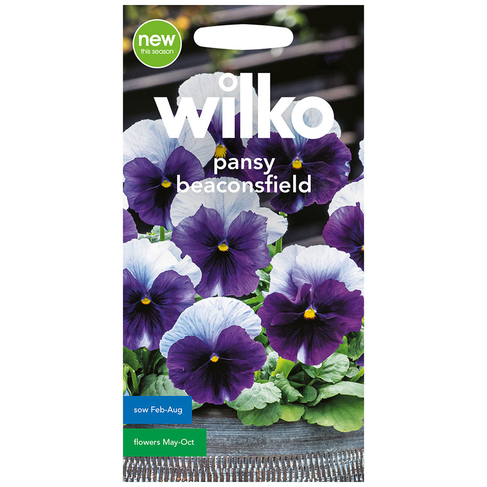 Wilko Pansy Beaconsfield Seeds Image 2