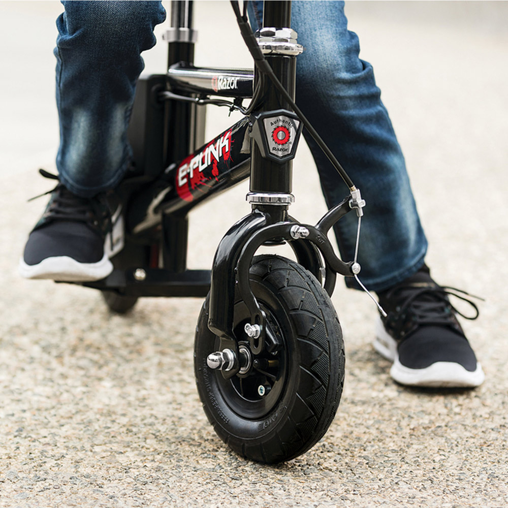 Razor 12 Volt Razor E-Punk Black and Red Electric Minibike Image 7