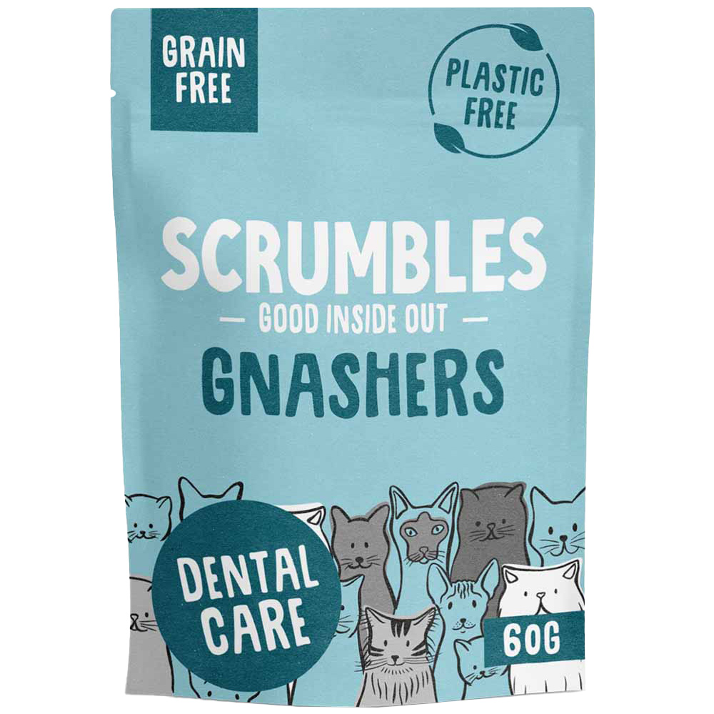 Scrumbles Gnashers Cat Treat Dental Bites 60g Image 1