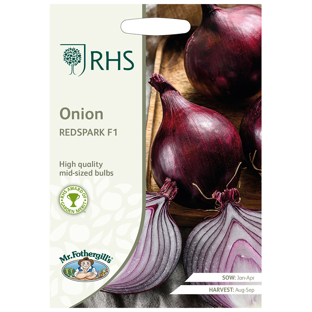 Mr Fothergills RHS Onion Redspark F1 Seeds Image 2