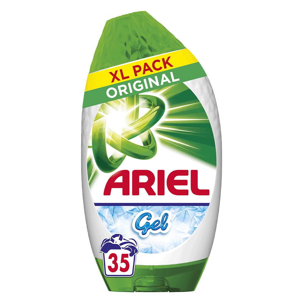 Ariel Original Washing Liquid Laundry Detergent Gel 35 Washes 1.23L Image 1