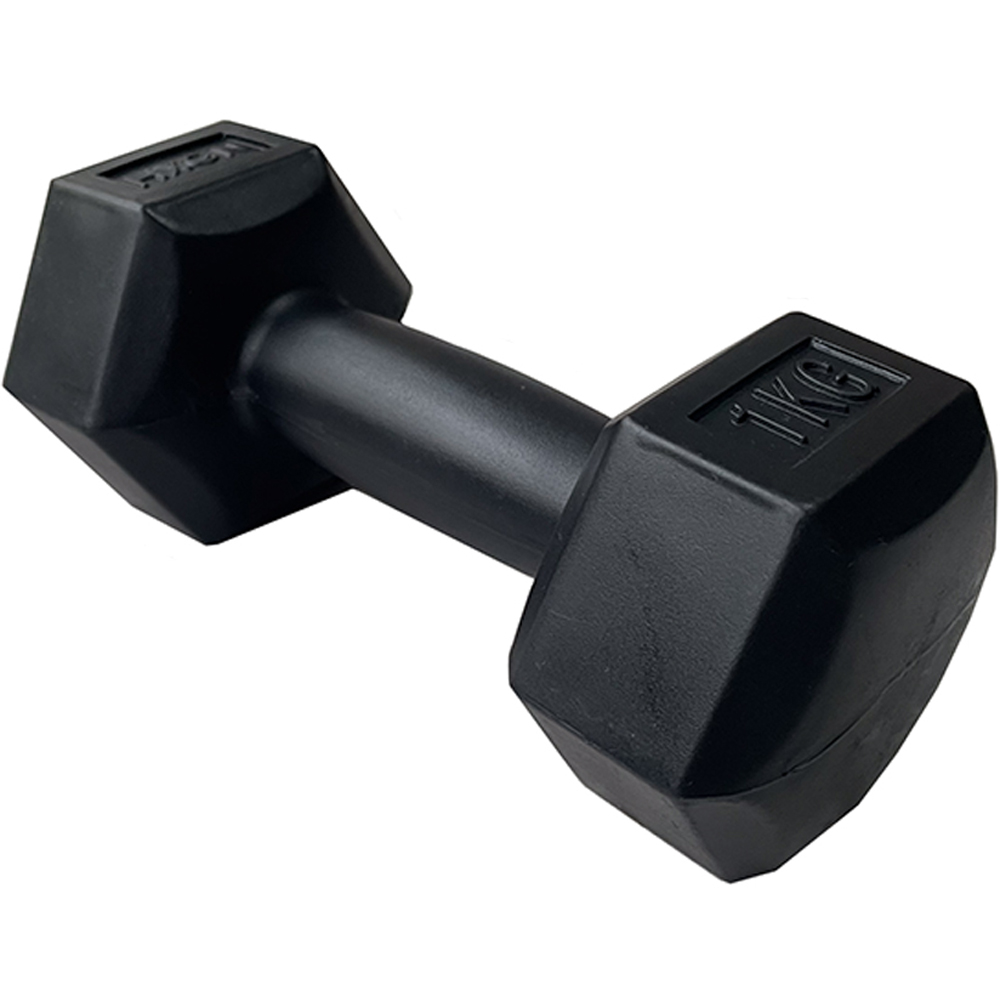 HXGN Black Hex Dumbbell Set 12kg Image 5