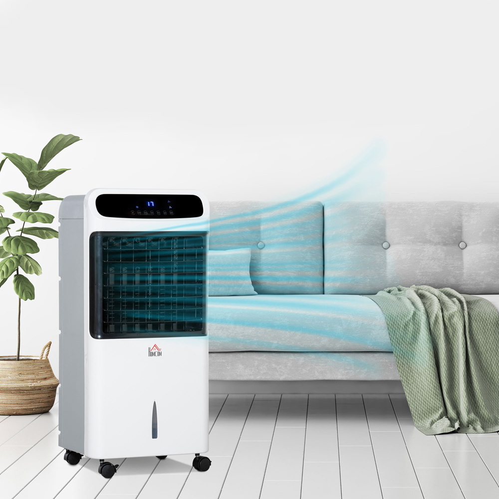 HOMCOM White and Black Evaporative Cooler 12L Image 4