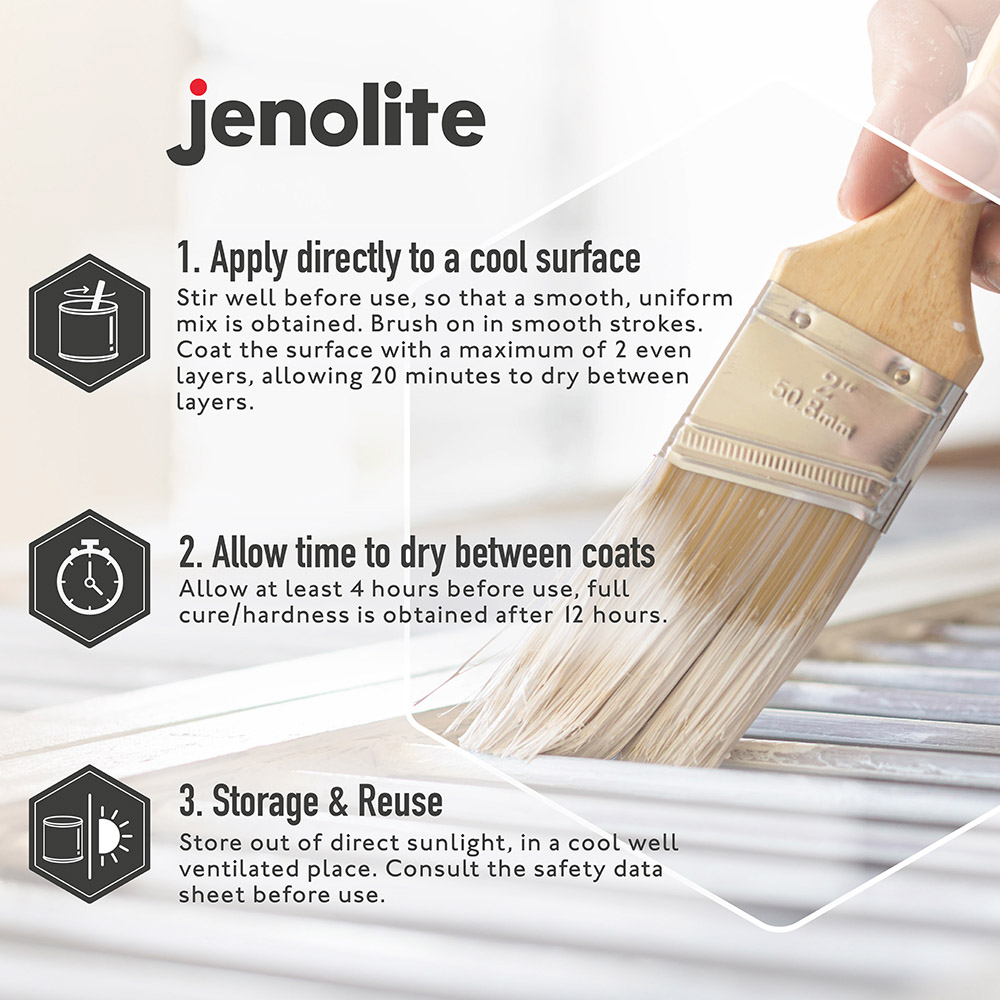 Jenolite Directorust Charcoal Gloss 1L Image 7