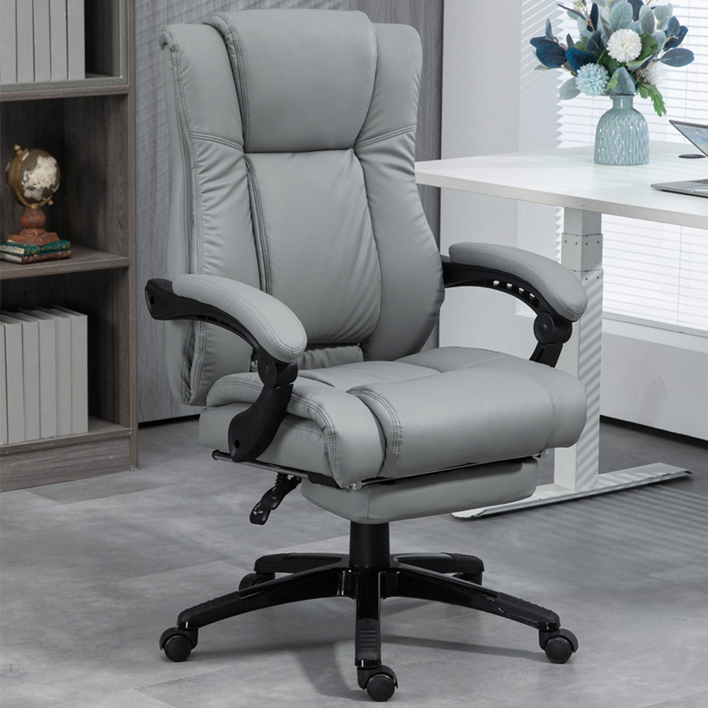 Portland Grey Swivel Office Chair Image 1