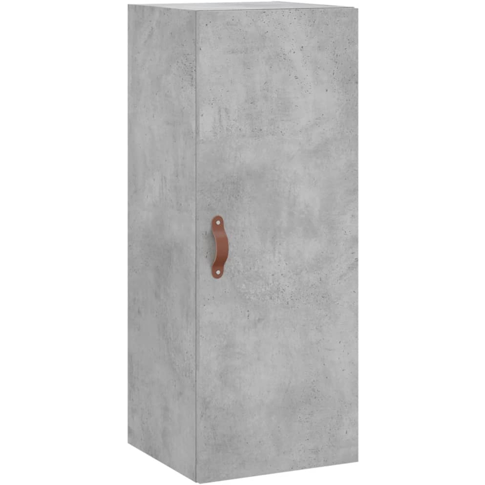 vidaXL Single Door Concrete Grey Wall Mounted Narrow Cabinet Image 2