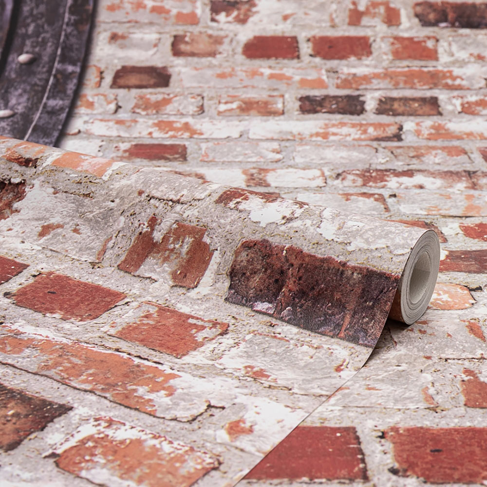Muriva Loft Brick with Beam Wallpaper Image 2