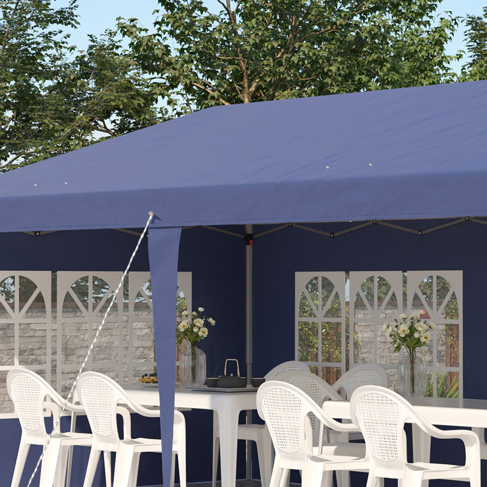 Outsunny 3 x 6m Blue Heavy Duty Gazebo Party Tent with Bag Image 5