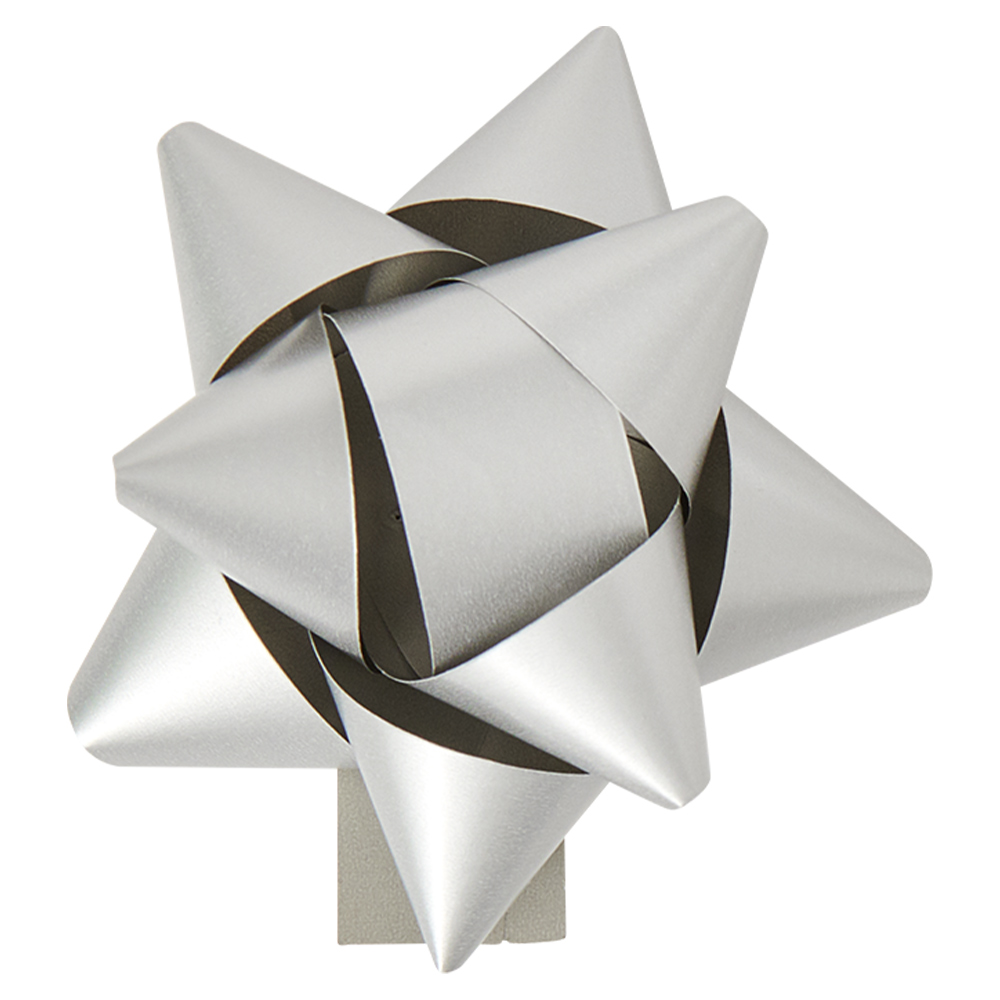 Wilko Assorted Silver and White Bows 25 Pack Image 3