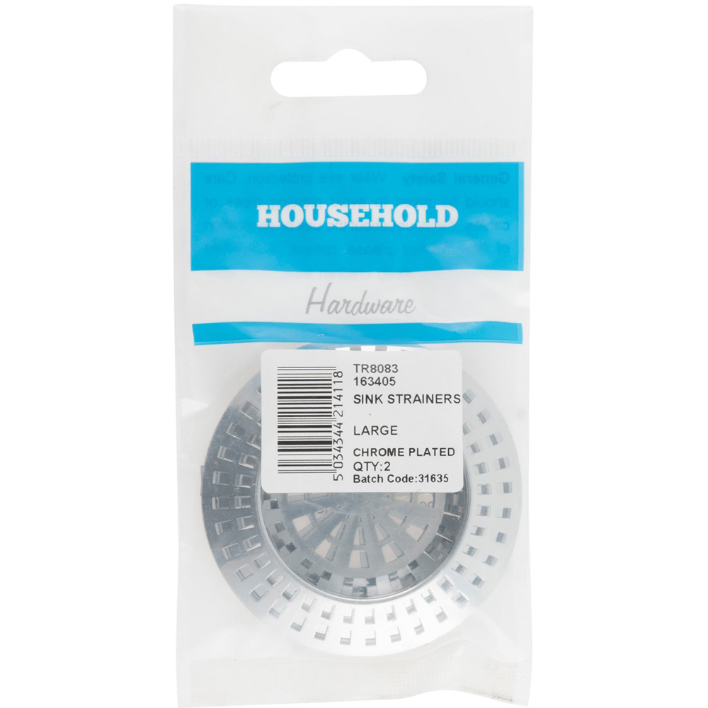 Hiatt Chrome Plated Large Sink Strainer Image 1