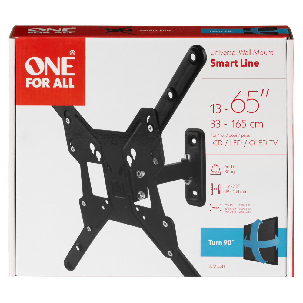 One For All 13 to 65 inches Full Motion TV Bracket Image 3